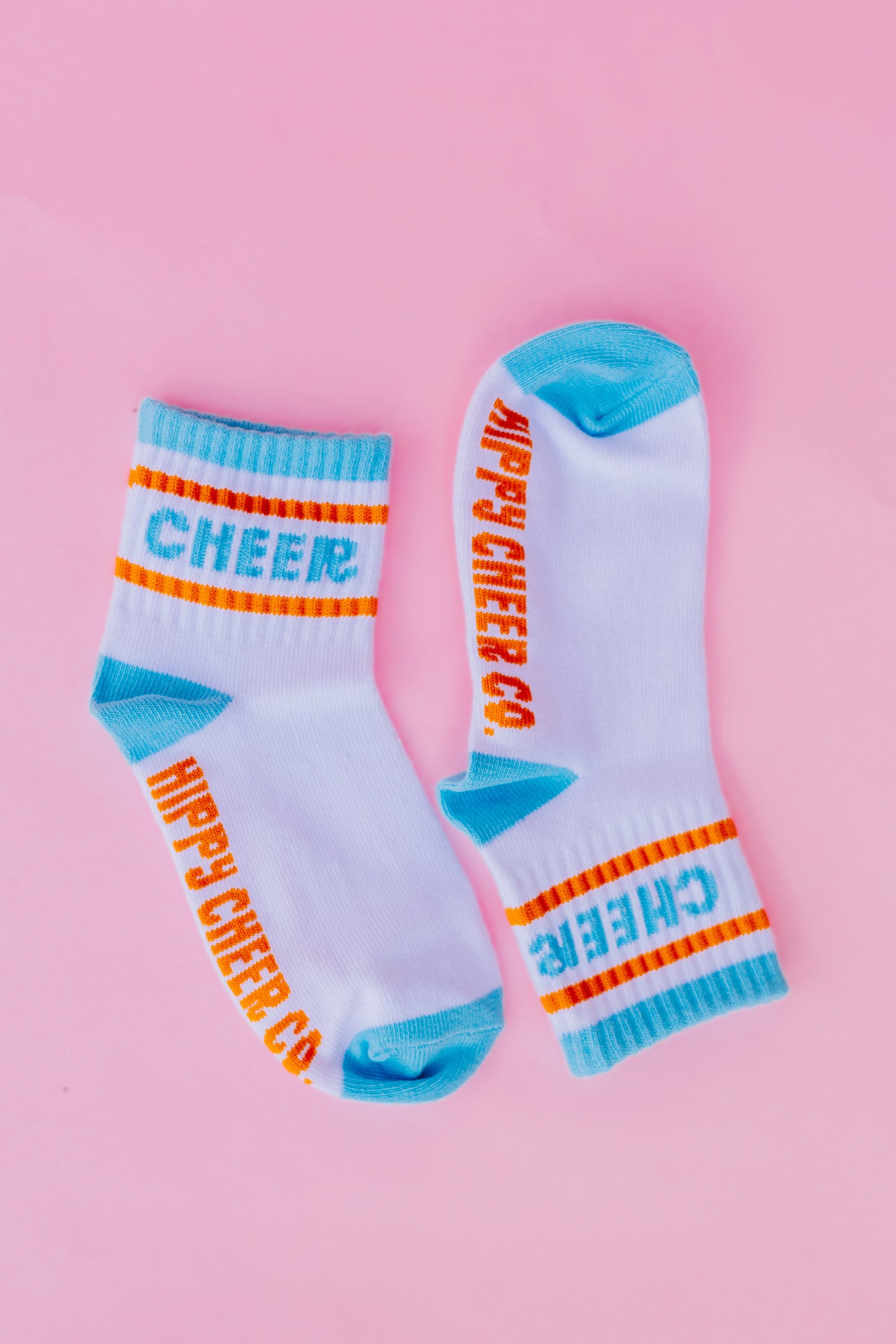 Blue + Orange Socks
