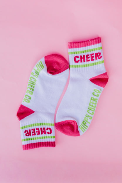 Pink + Green Socks