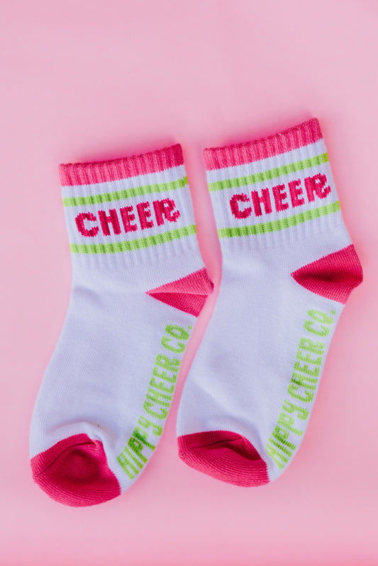 Pink + Green Socks