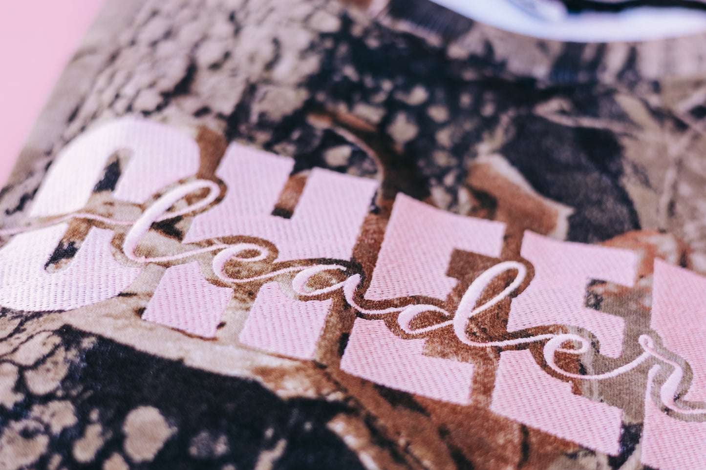 PRE-ORDER CAMO EMBROIDERED CREWNECK