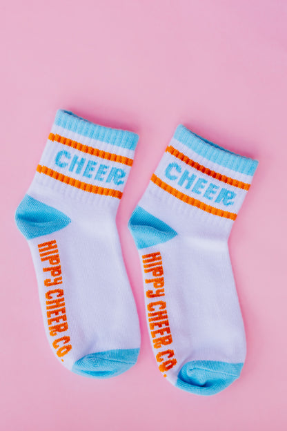 Blue + Orange Socks