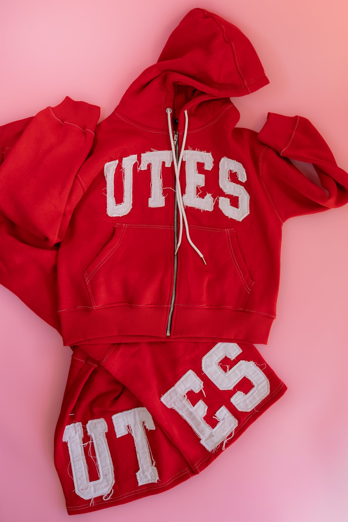 UTES Distressed Varsity Sweatsuit Set (PRE ORDER Closes 11/1 will ship by 12/7)