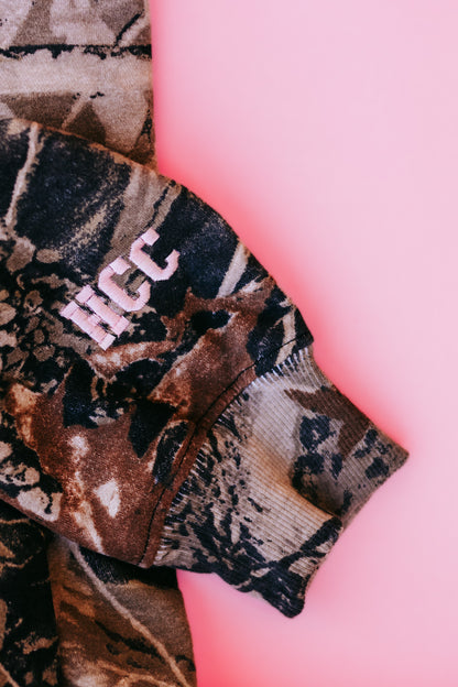 PRE-ORDER CAMO EMBROIDERED CREWNECK
