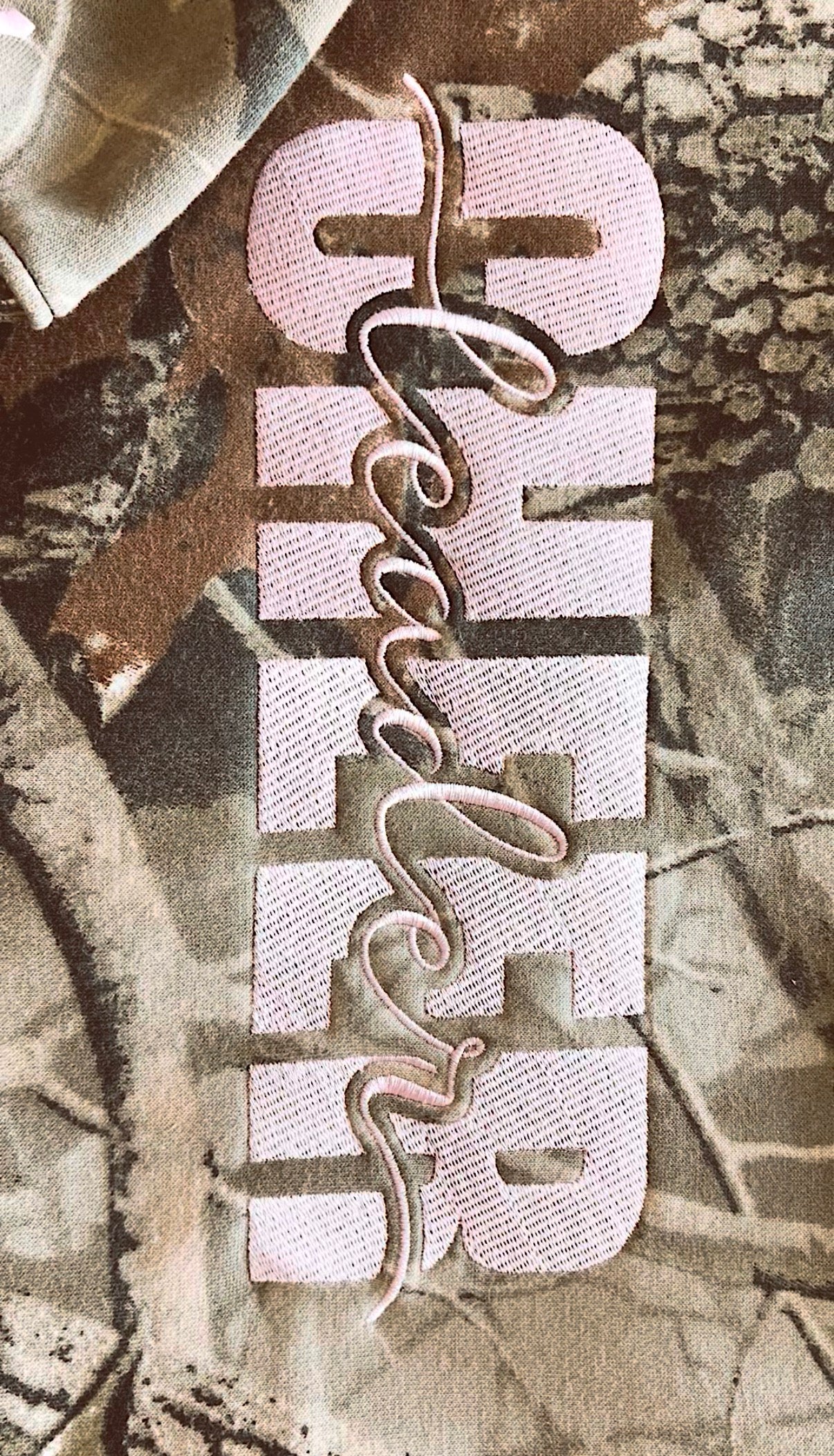 PRE-ORDER CAMO EMBROIDERED CREWNECK