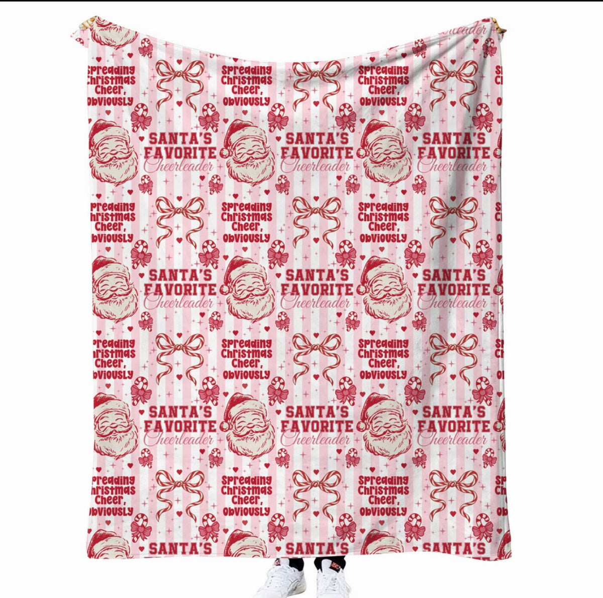 Santa’s Fav Cheerleader Blanket (PRE-ORDER NOV 9-13th SHIPMENT DATE)