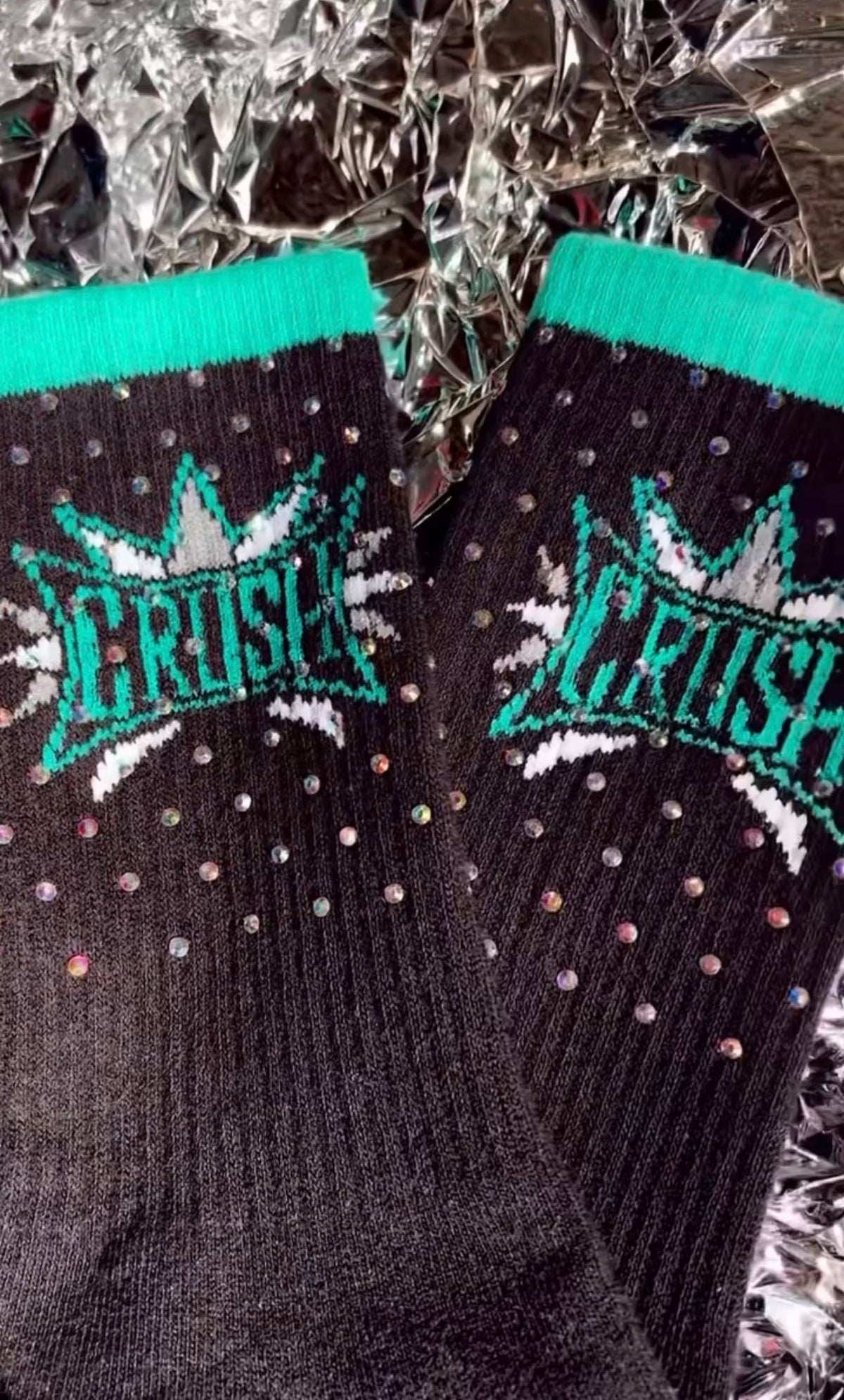 Crush Rhinestone Socks