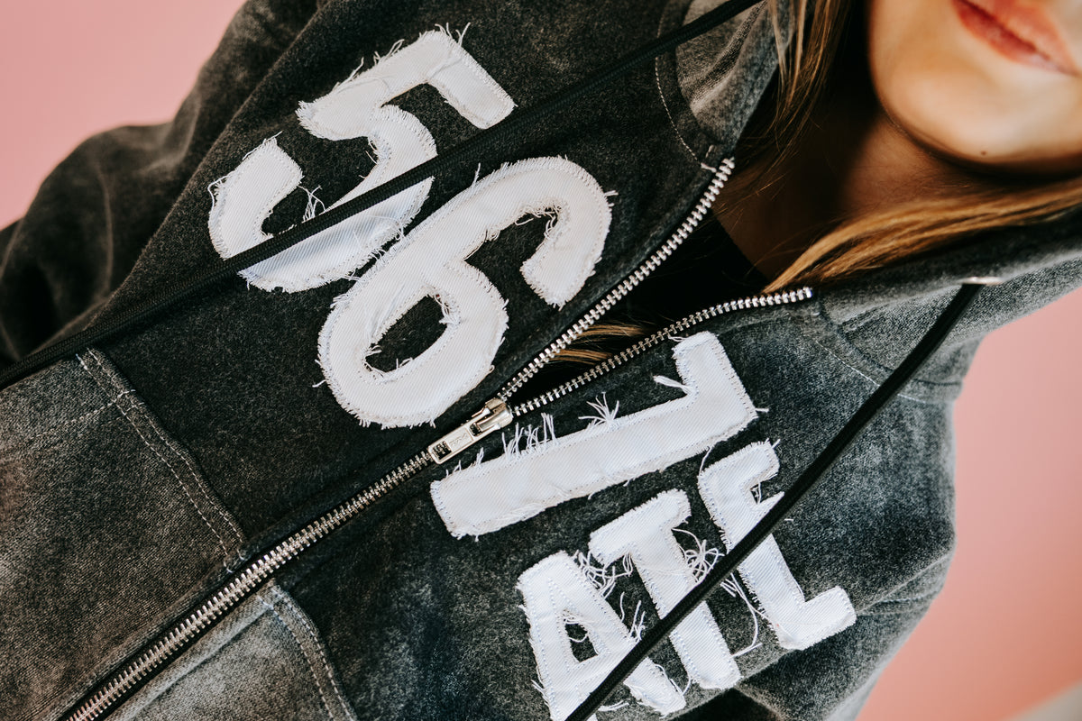 567ATE Distressed Varsity Sweatsuit Set(PRE ORDER Closes 11/1 will ship by 12/7)