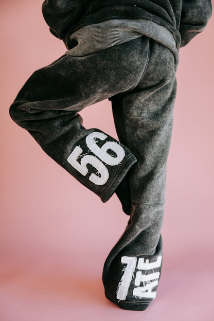 567ATE Distressed Varsity Sweatsuit Set(PRE ORDER Closes 11/1 will ship by 12/7)